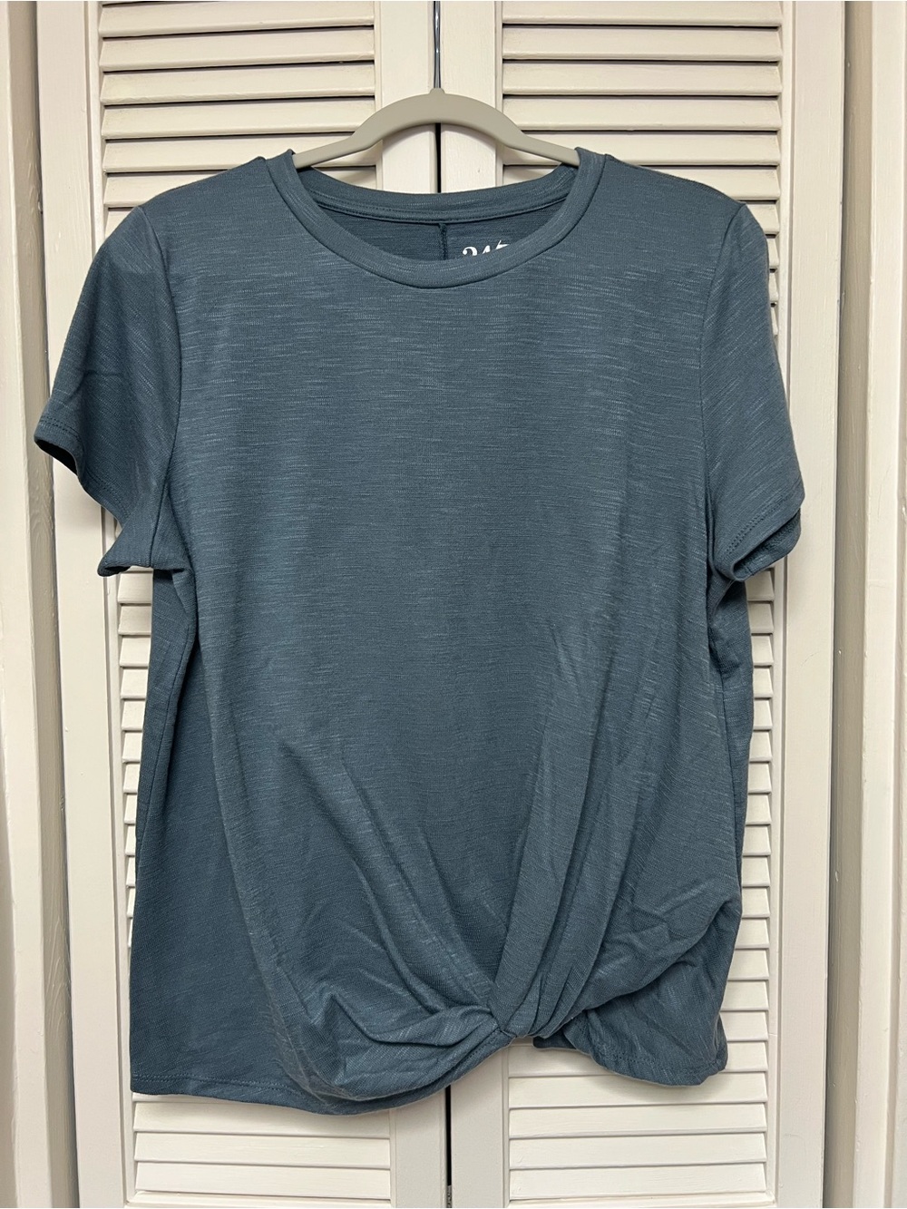 Maurices Twist-Front Tee - dark seafoam green